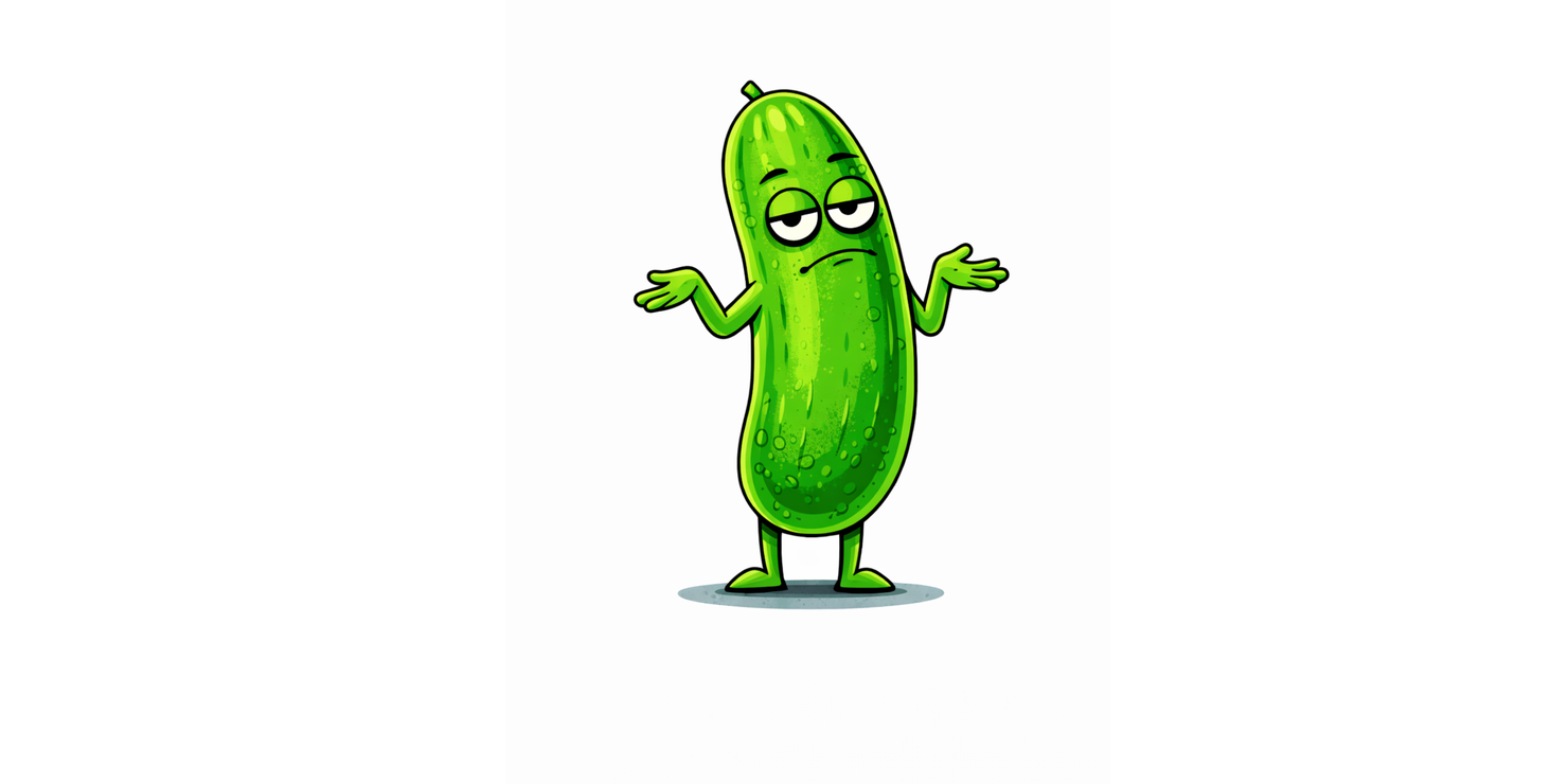 Colin the Unbothered Cucumber