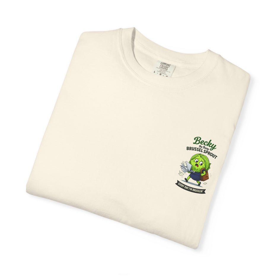 Becky the Busy Brussel Sprout | Funny Vegetable T Shirt