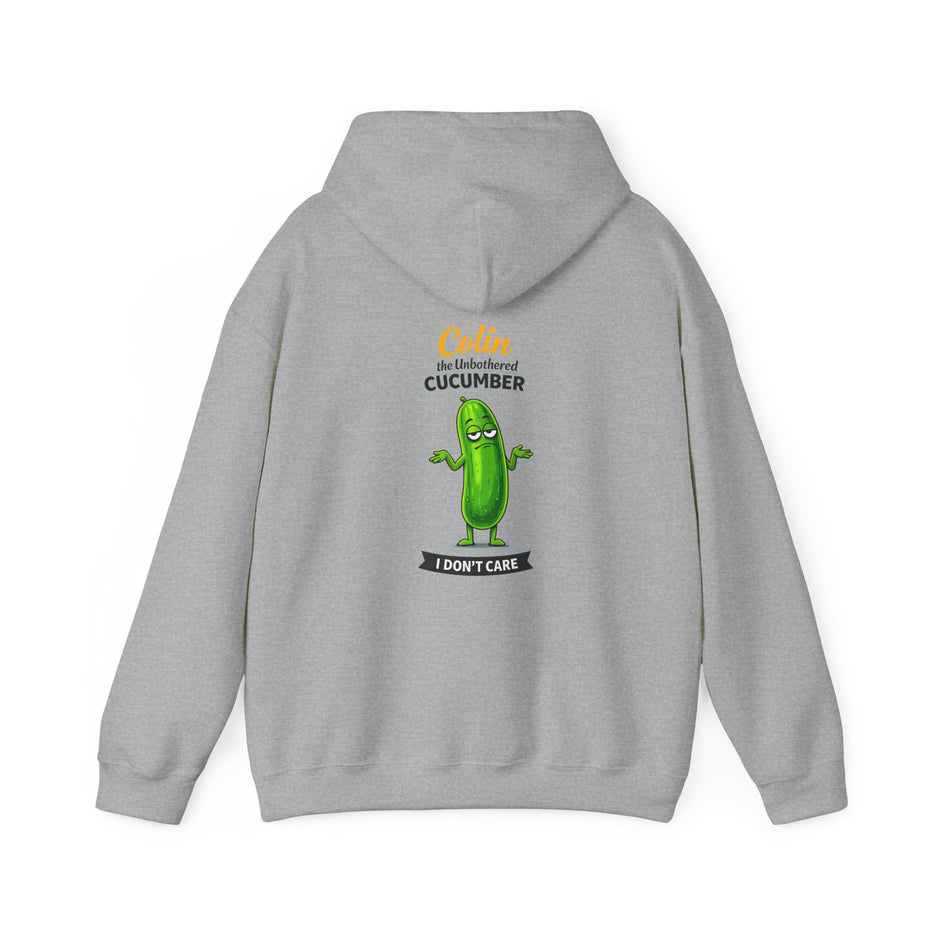 Colin the Unbothered Cucumber | Funny Vegetable Hoodie