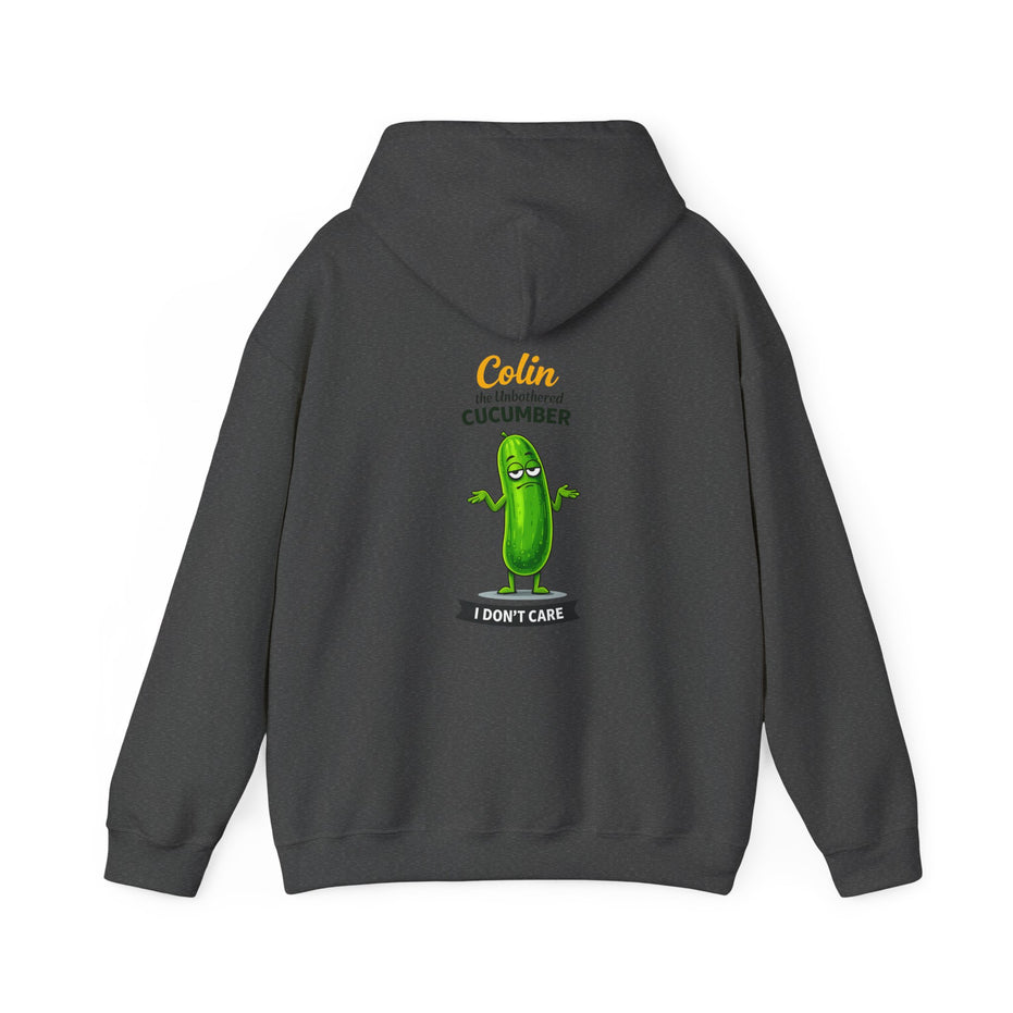 Colin the Unbothered Cucumber | Funny Vegetable Hoodie
