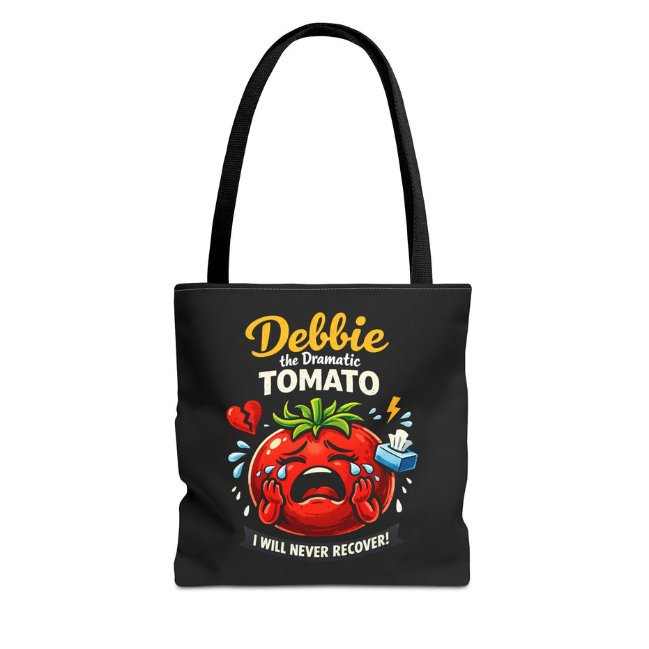 Debbie the Dramatic Tomato Tote Bag — Funny Grocery/Market Shopper Gift