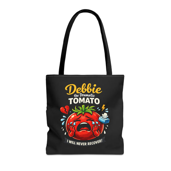 Debbie the Dramatic Tomato Tote Bag — Funny Grocery/Market Shopper Gift