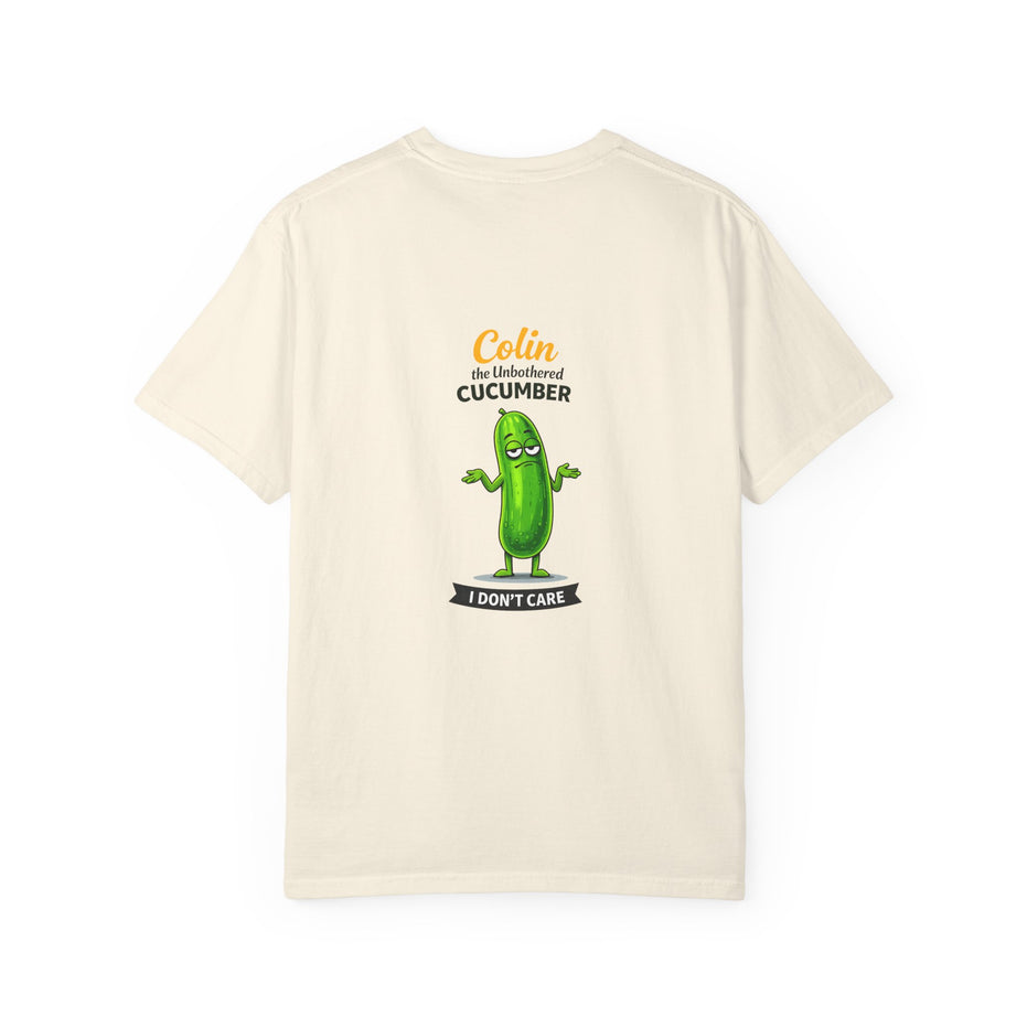 Colin the Unbothered Cucumber | Funny Vegetable T Shirt