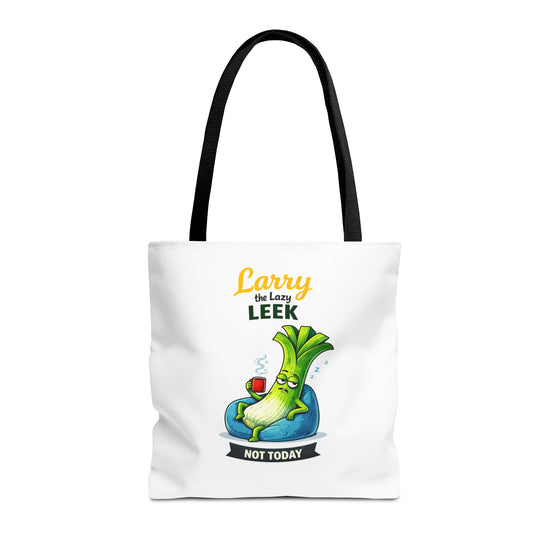Larry the Lazy Leek | Funny Vegetable Tote Bag