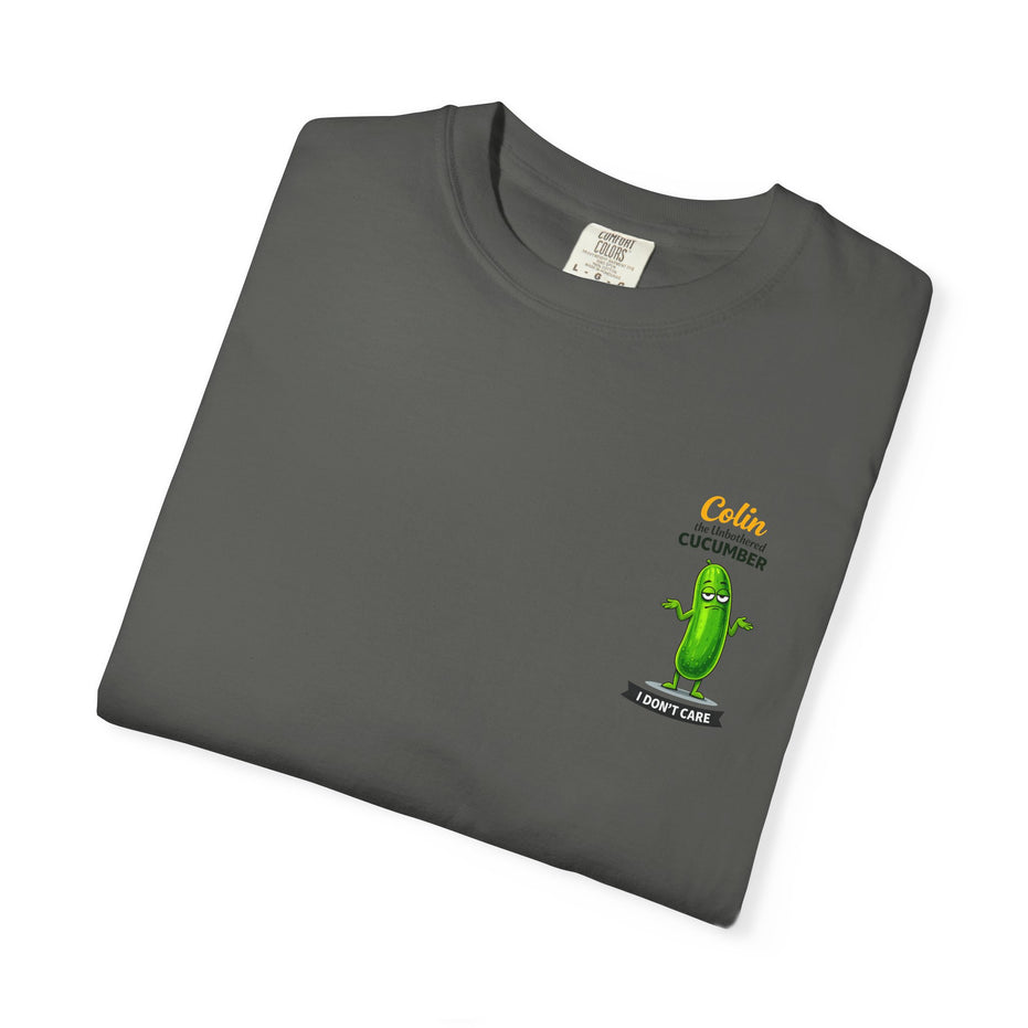 Colin the Unbothered Cucumber | Funny Vegetable T Shirt