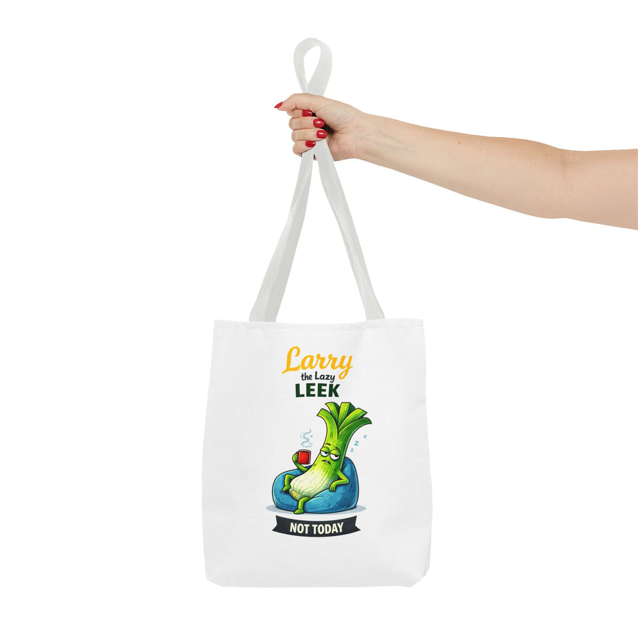Larry the Lazy Leek | Funny Vegetable Tote Bag