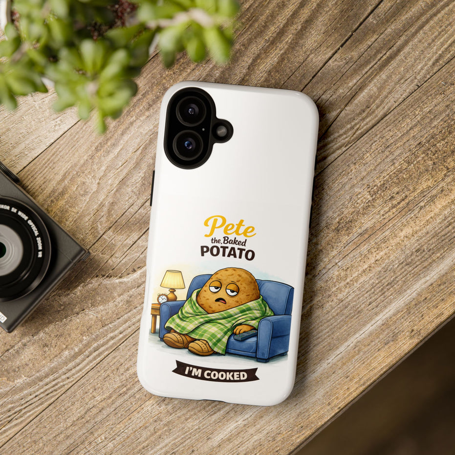 Phone Case — "Pete the Baked Potato" Funny I'm Cooked Protective Cover