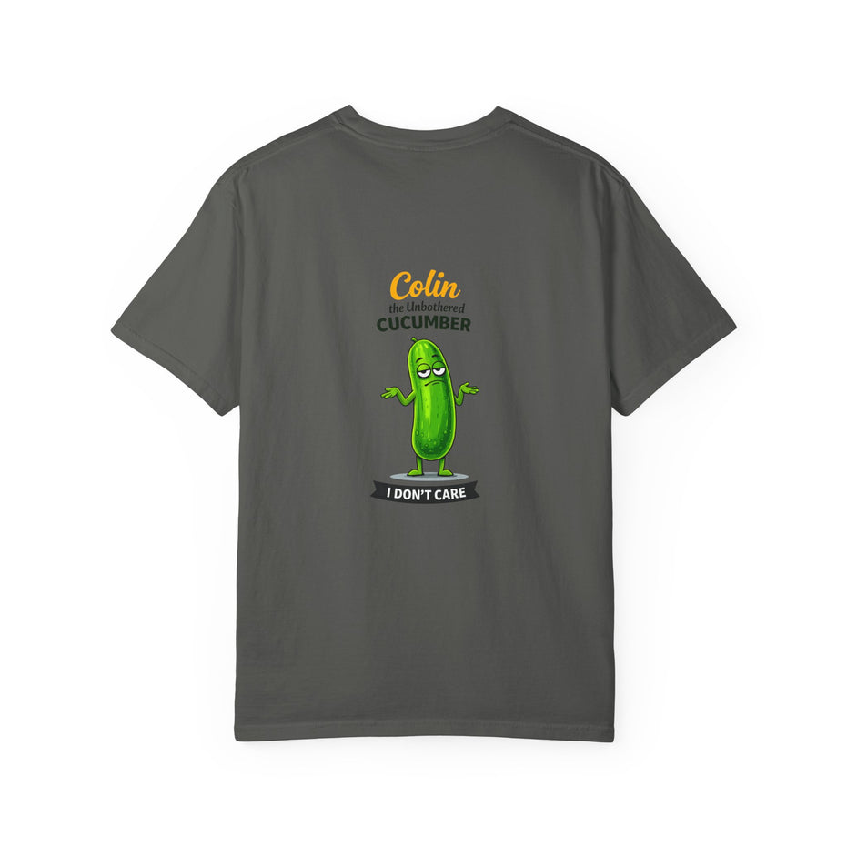 Colin the Unbothered Cucumber | Funny Vegetable T Shirt