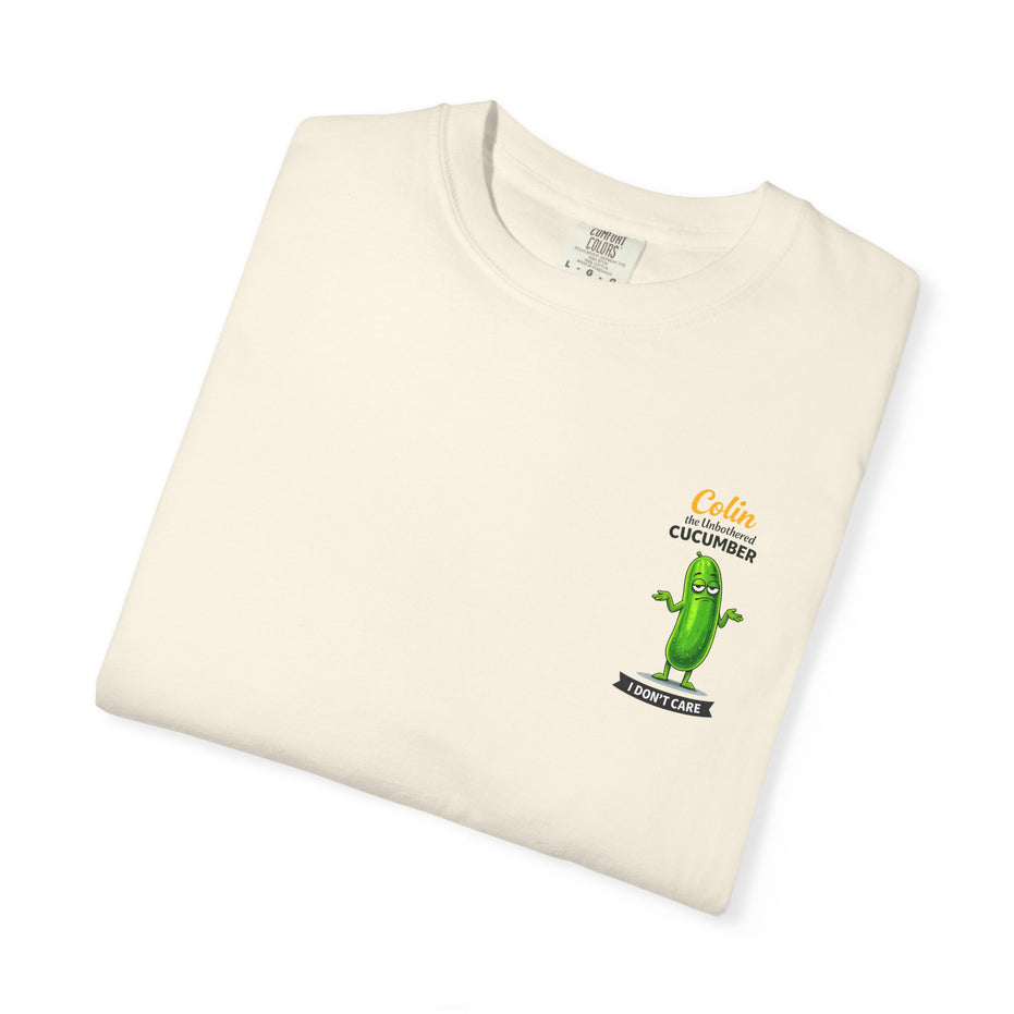 Colin the Unbothered Cucumber | Funny Vegetable T Shirt