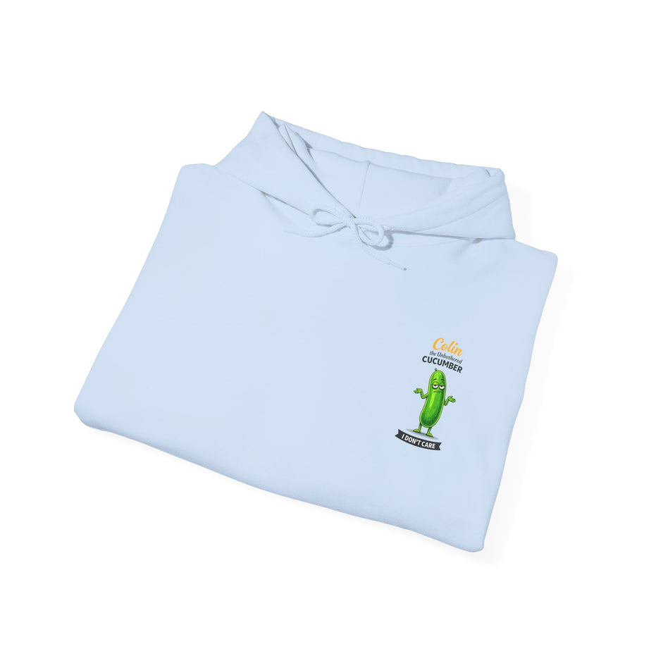 Colin the Unbothered Cucumber | Funny Vegetable Hoodie