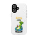 Cute 'Larry the Lazy Leek' Phone Case – Funny Vegetable Cartoon Tough Case, 