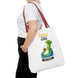Larry the Lazy Leek | Funny Vegetable Tote Bag
