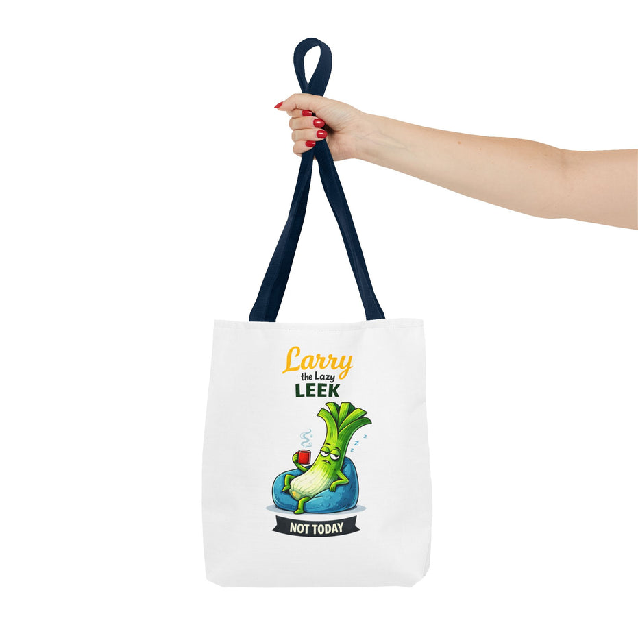 Larry the Lazy Leek | Funny Vegetable Tote Bag