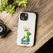 Cute 'Larry the Lazy Leek' Phone Case – Funny Vegetable Cartoon Tough Case, 
