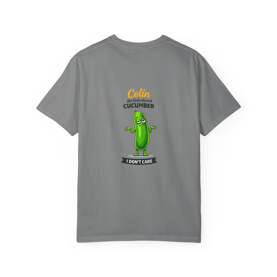 Colin the Unbothered Cucumber | Funny Vegetable T Shirt