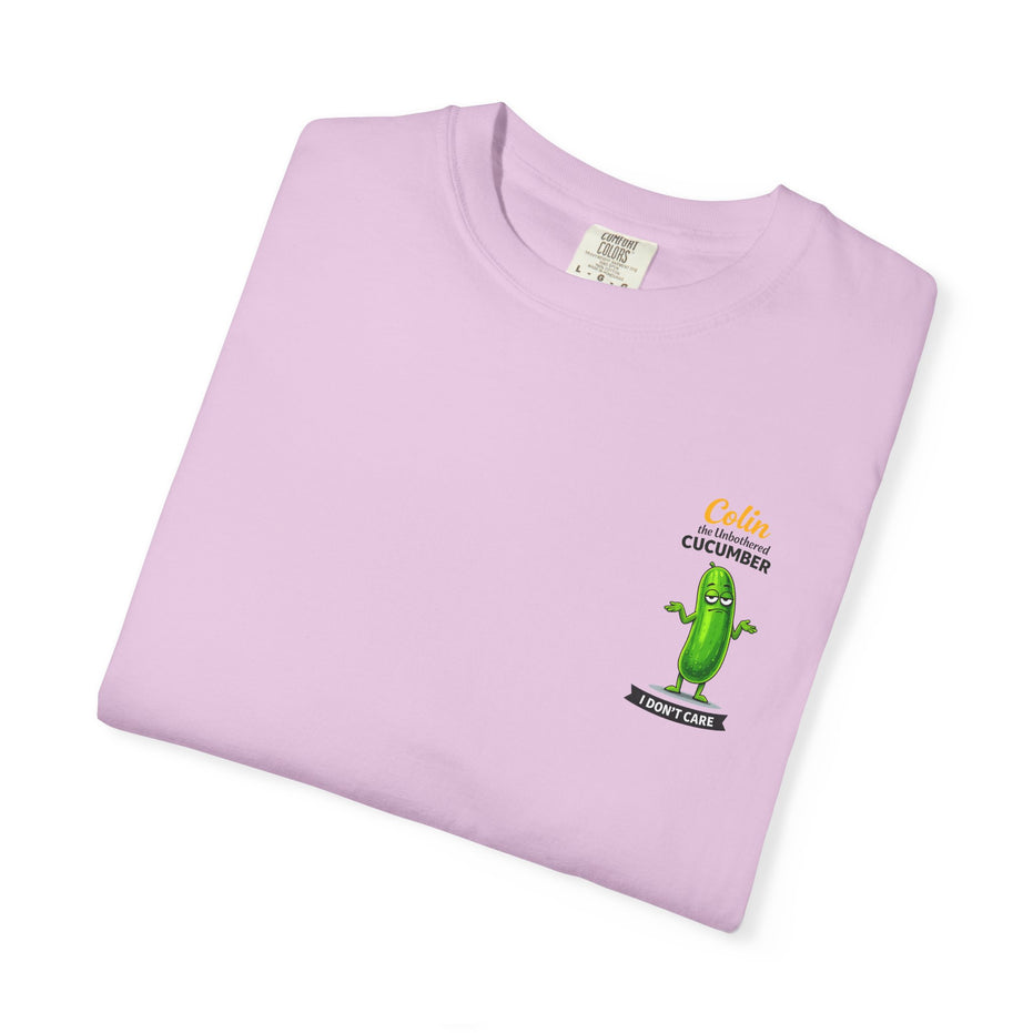 Colin the Unbothered Cucumber | Funny Vegetable T Shirt
