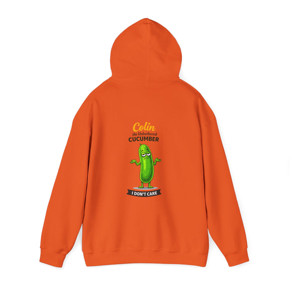 Colin the Unbothered Cucumber | Funny Vegetable Hoodie