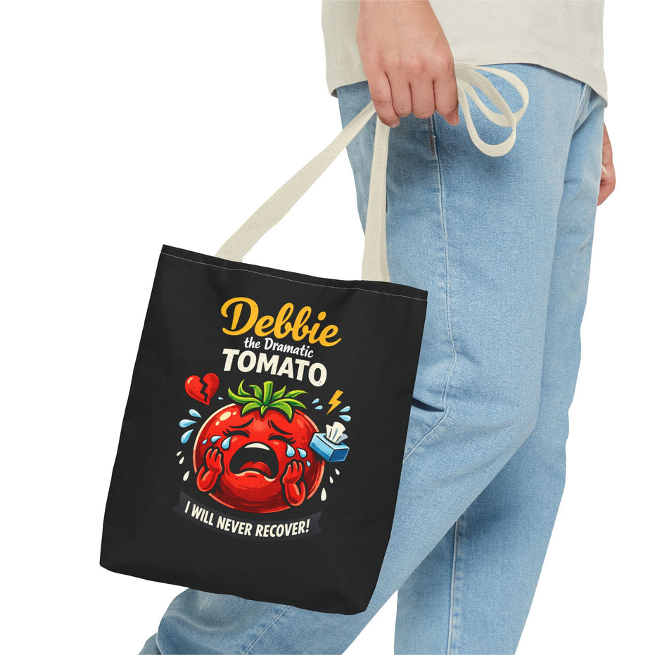 Debbie the Dramatic Tomato Tote Bag — Funny Grocery/Market Shopper Gift
