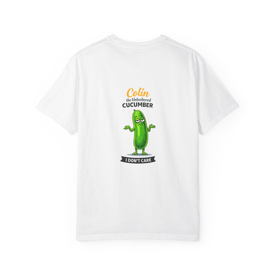 Colin the Unbothered Cucumber | Funny Vegetable T Shirt