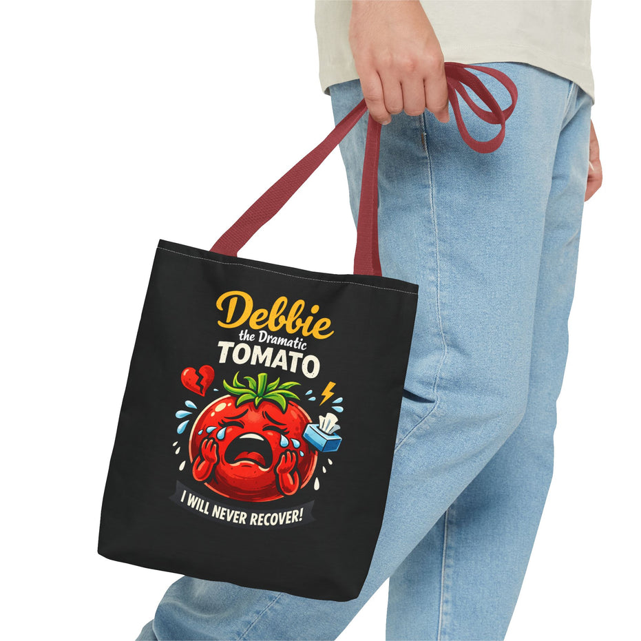 Debbie the Dramatic Tomato Tote Bag — Funny Grocery/Market Shopper Gift