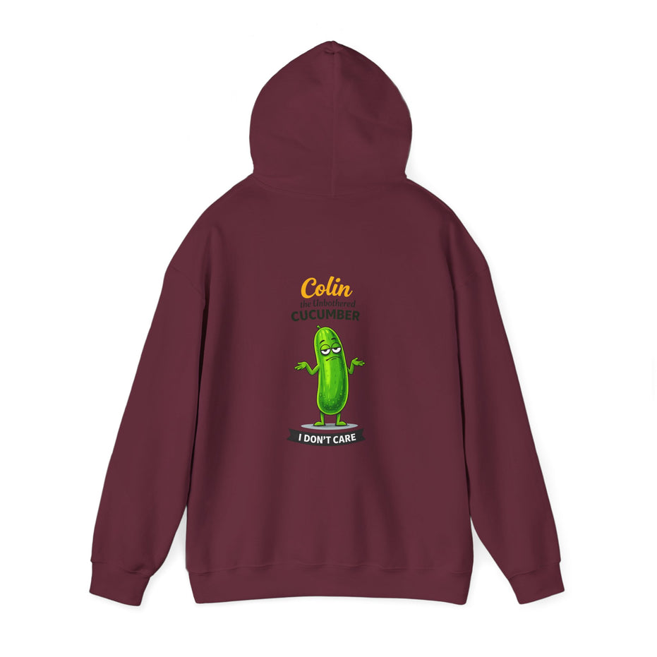 Colin the Unbothered Cucumber | Funny Vegetable Hoodie