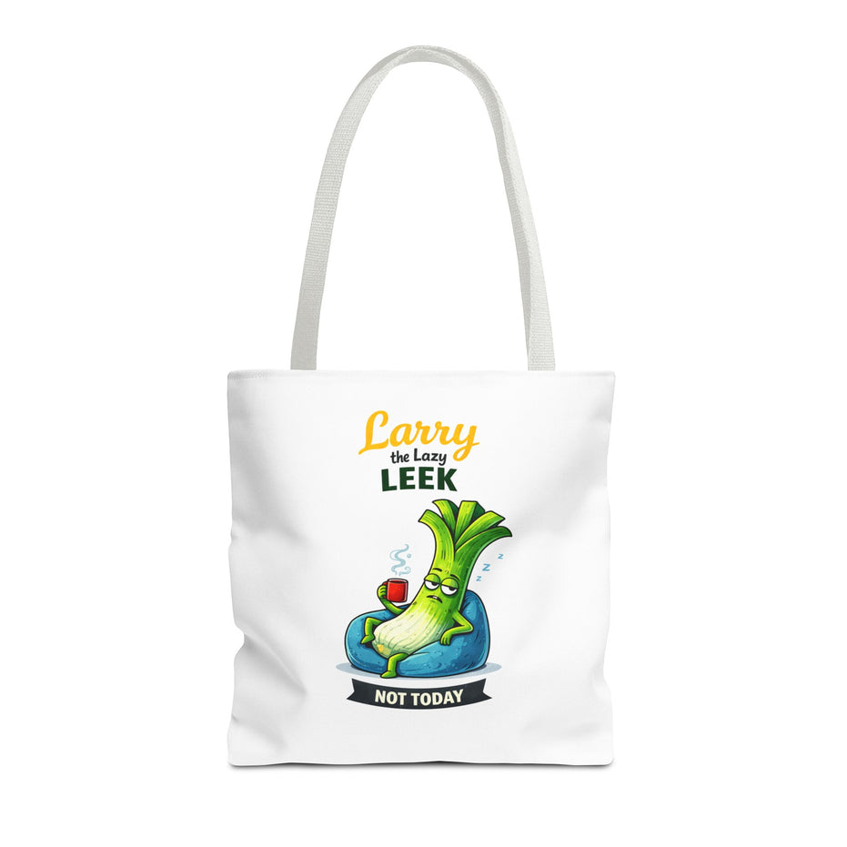 Larry the Lazy Leek | Funny Vegetable Tote Bag