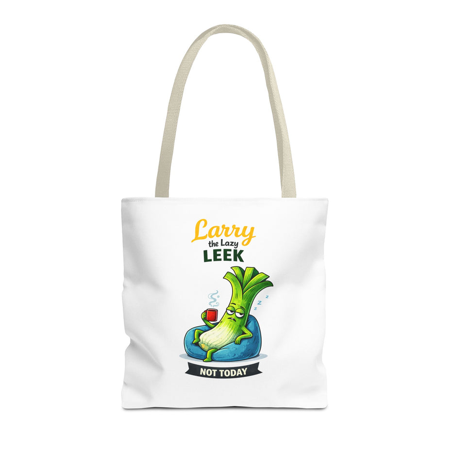 Larry the Lazy Leek | Funny Vegetable Tote Bag
