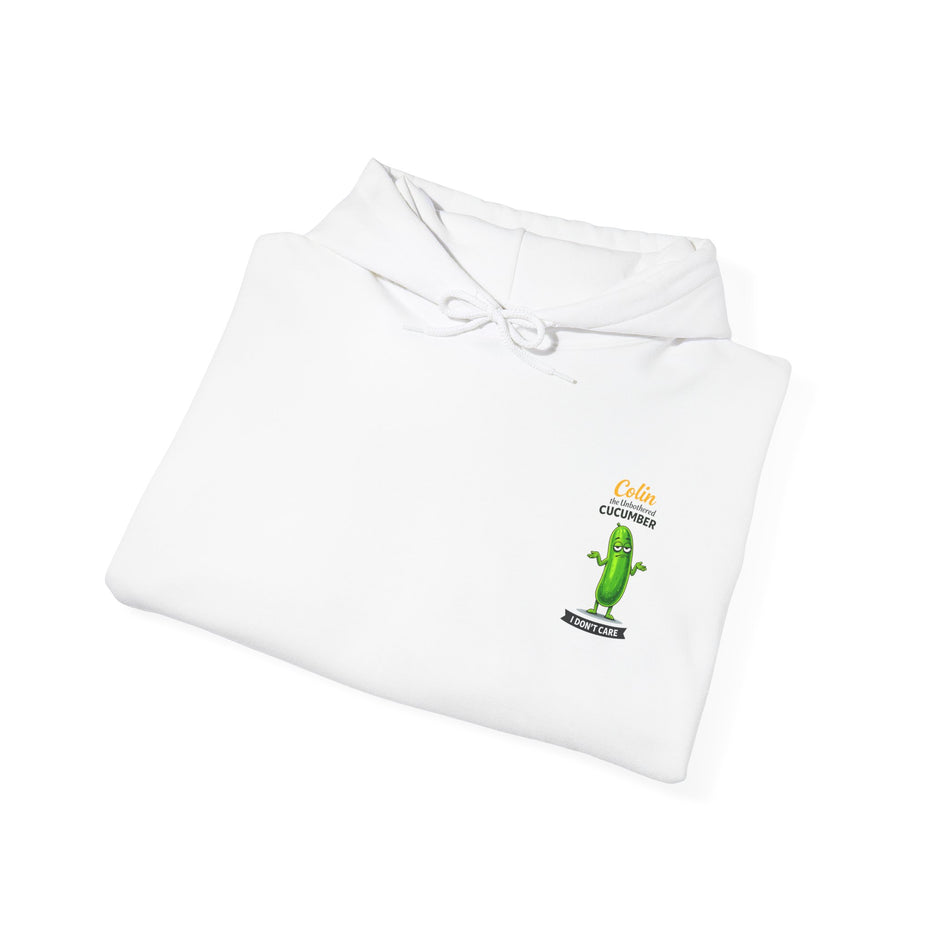 Colin the Unbothered Cucumber | Funny Vegetable Hoodie