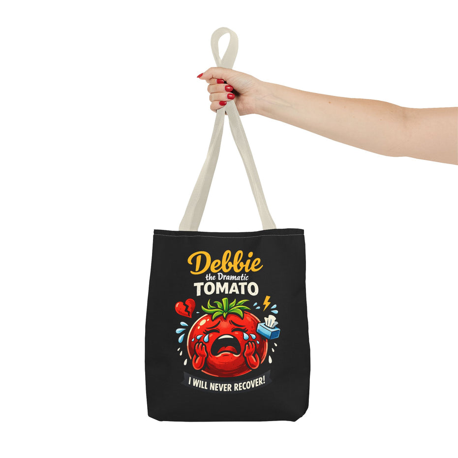 Debbie the Dramatic Tomato Tote Bag — Funny Grocery/Market Shopper Gift