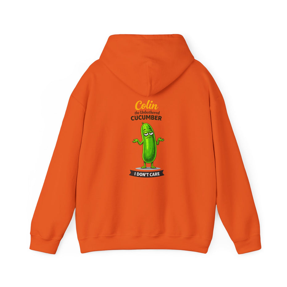 Colin the Unbothered Cucumber | Funny Vegetable Hoodie
