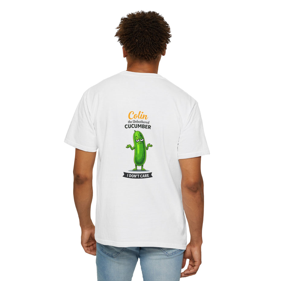 Colin the Unbothered Cucumber | Funny Vegetable T Shirt