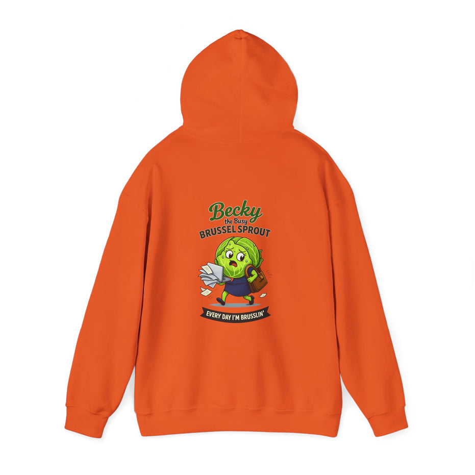 Becky the Busy Brussel Sprout | Funny Vegetable Hoodie