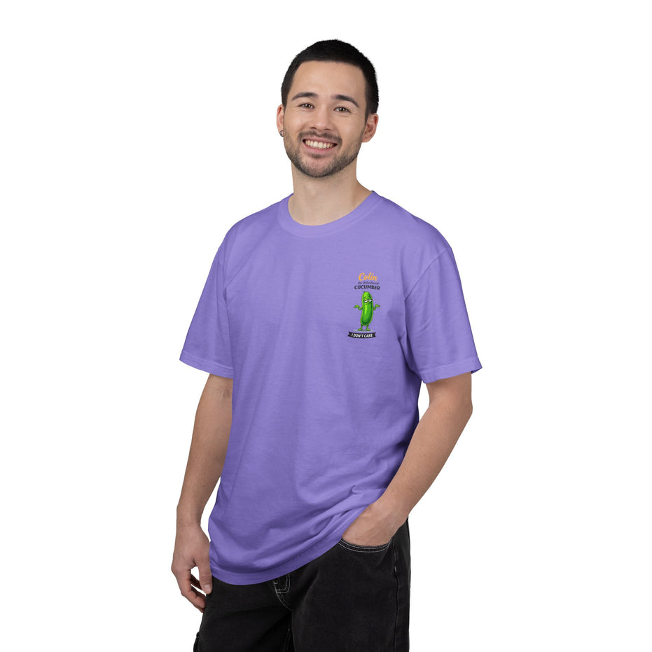 Colin the Unbothered Cucumber | Funny Vegetable T Shirt