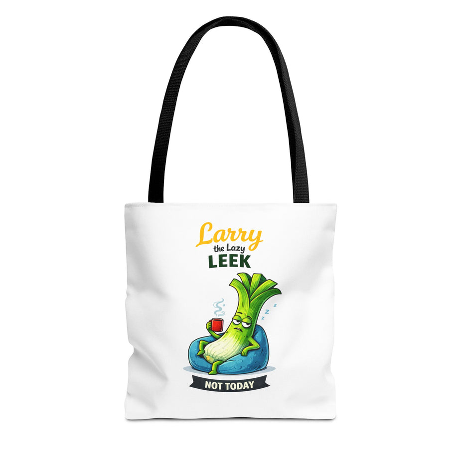 Larry the Lazy Leek | Funny Vegetable Tote Bag