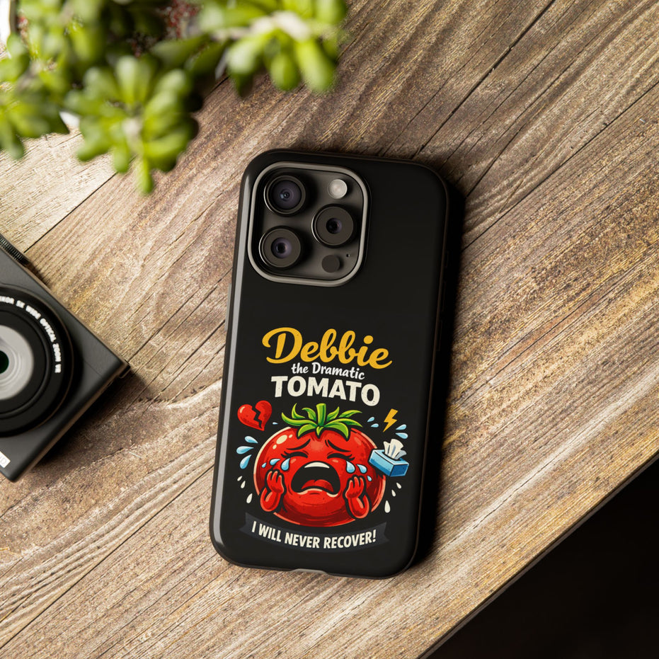 Debbie the Dramatic Tomato Phone Case — Funny Cute Protective iPhone Cover