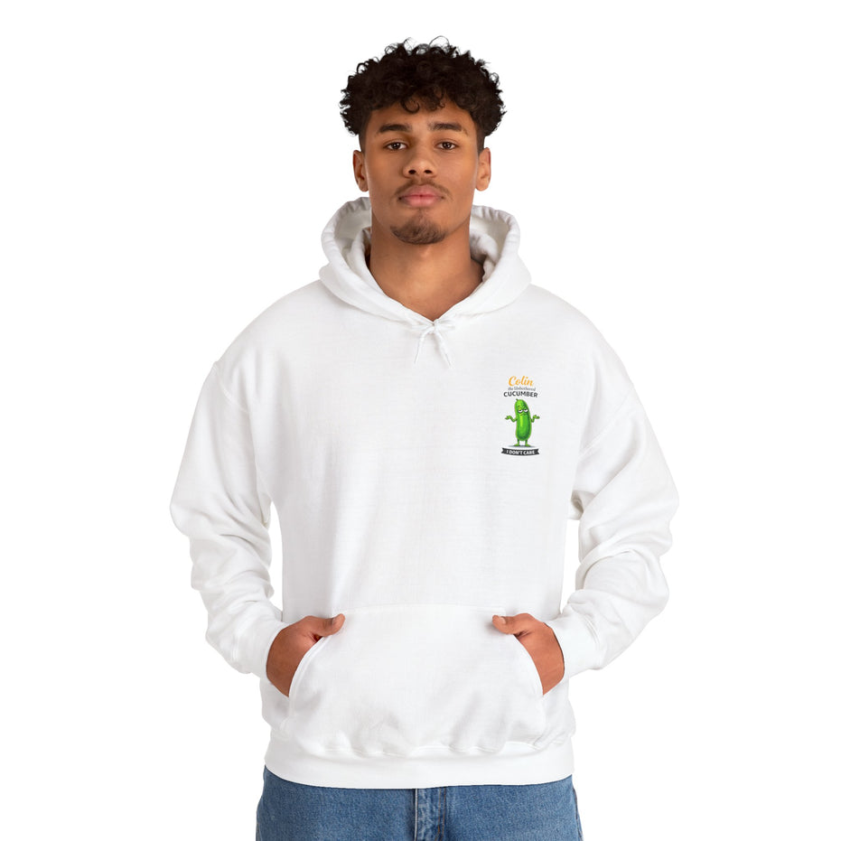 Colin the Unbothered Cucumber | Funny Vegetable Hoodie