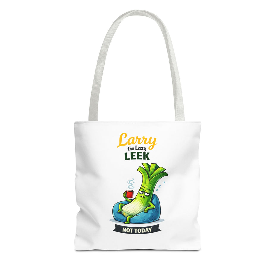 Larry the Lazy Leek | Funny Vegetable Tote Bag