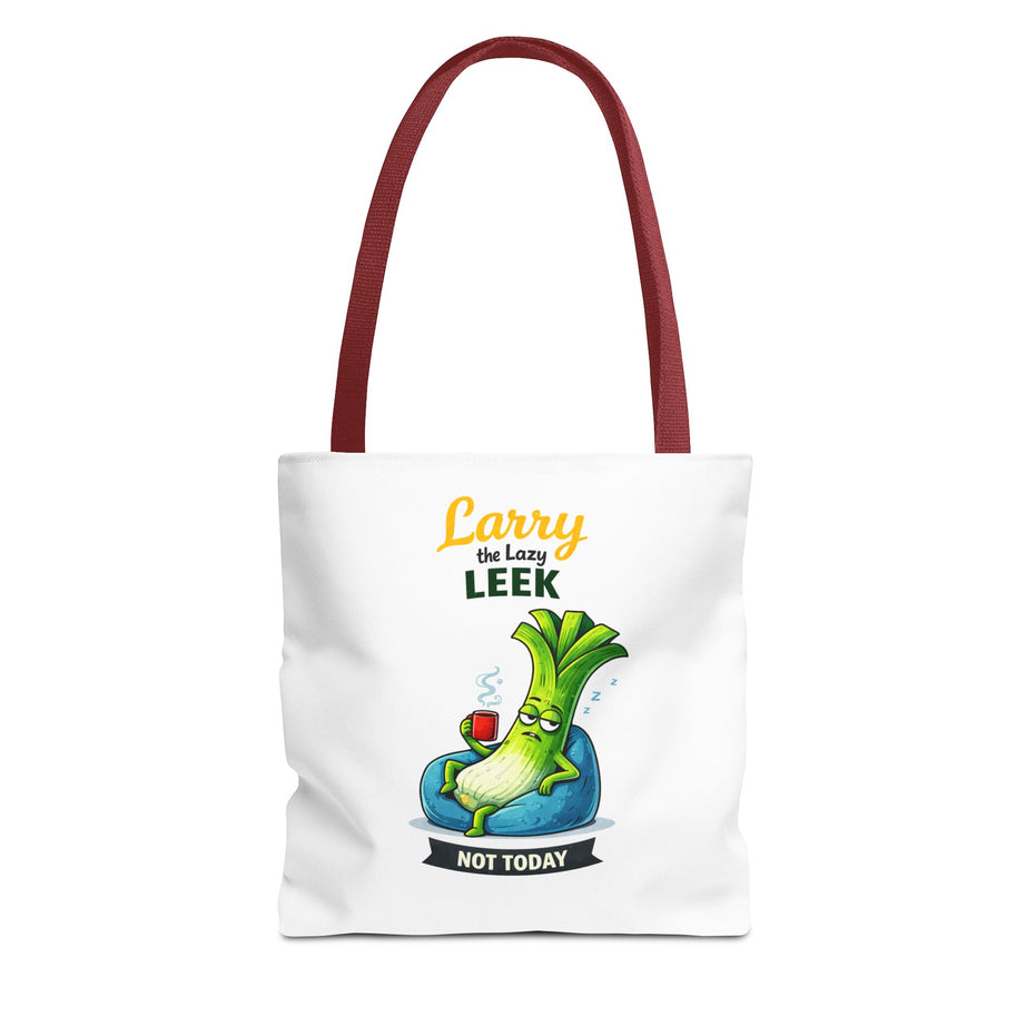 Larry the Lazy Leek | Funny Vegetable Tote Bag