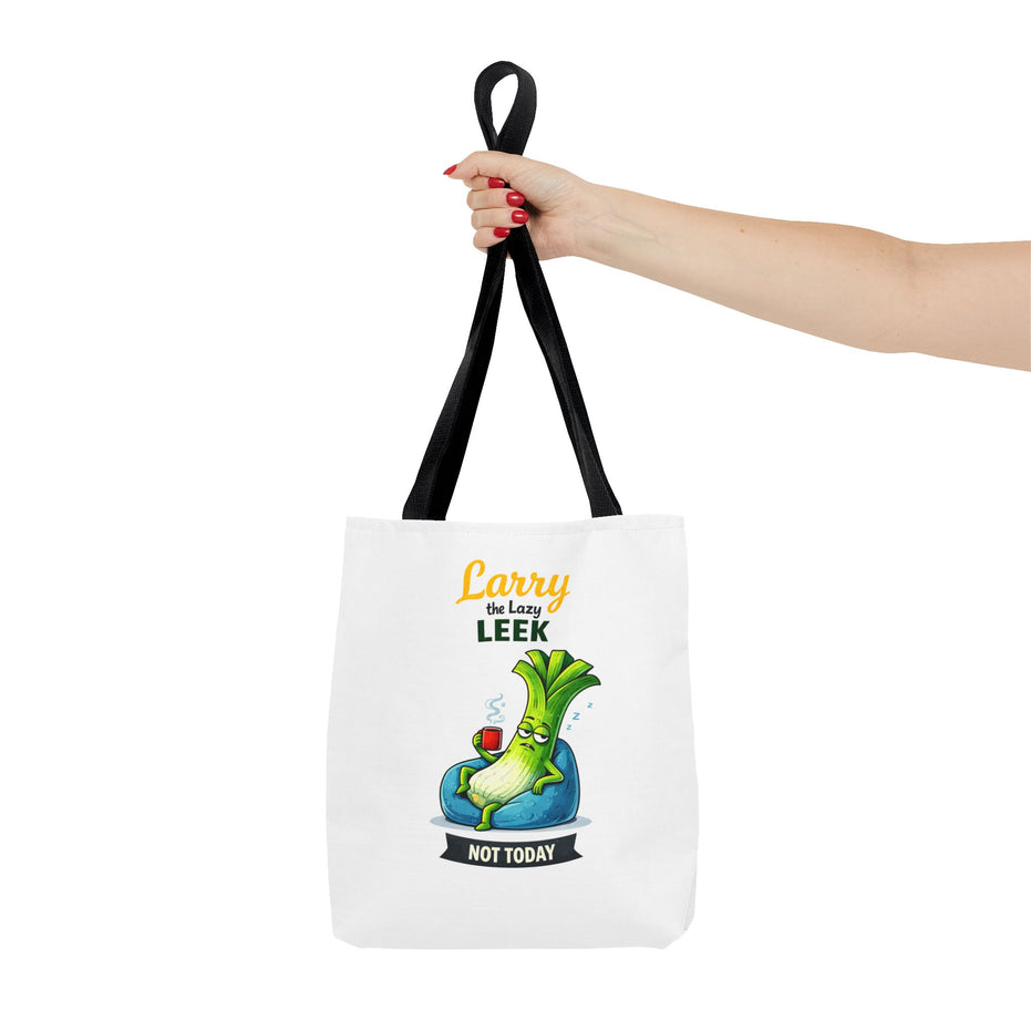 Larry the Lazy Leek | Funny Vegetable Tote Bag