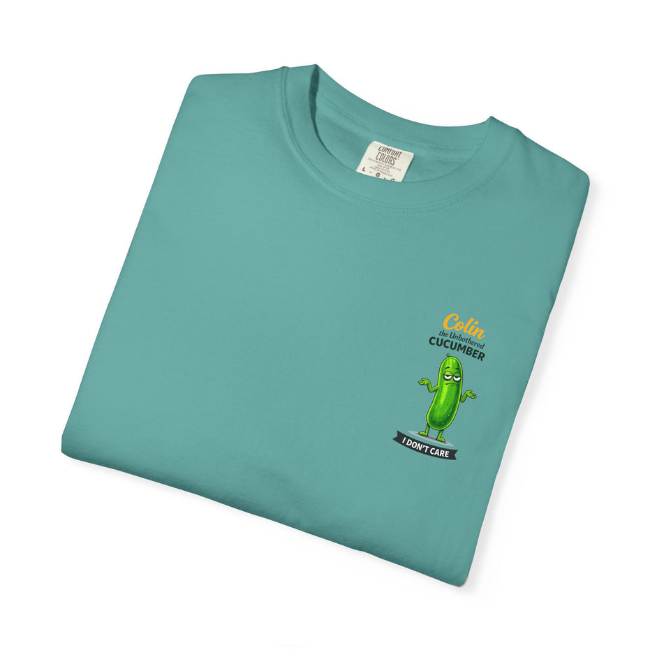 Colin the Unbothered Cucumber | Funny Vegetable T Shirt