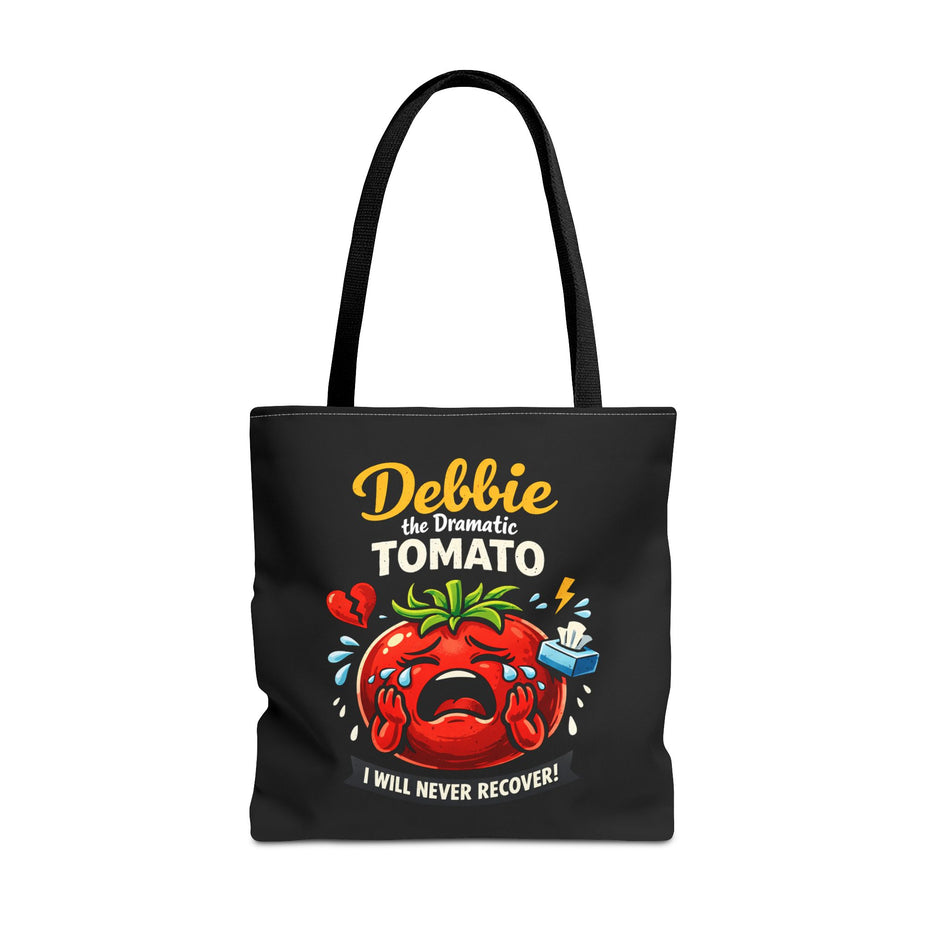 Debbie the Dramatic Tomato Tote Bag — Funny Grocery/Market Shopper Gift