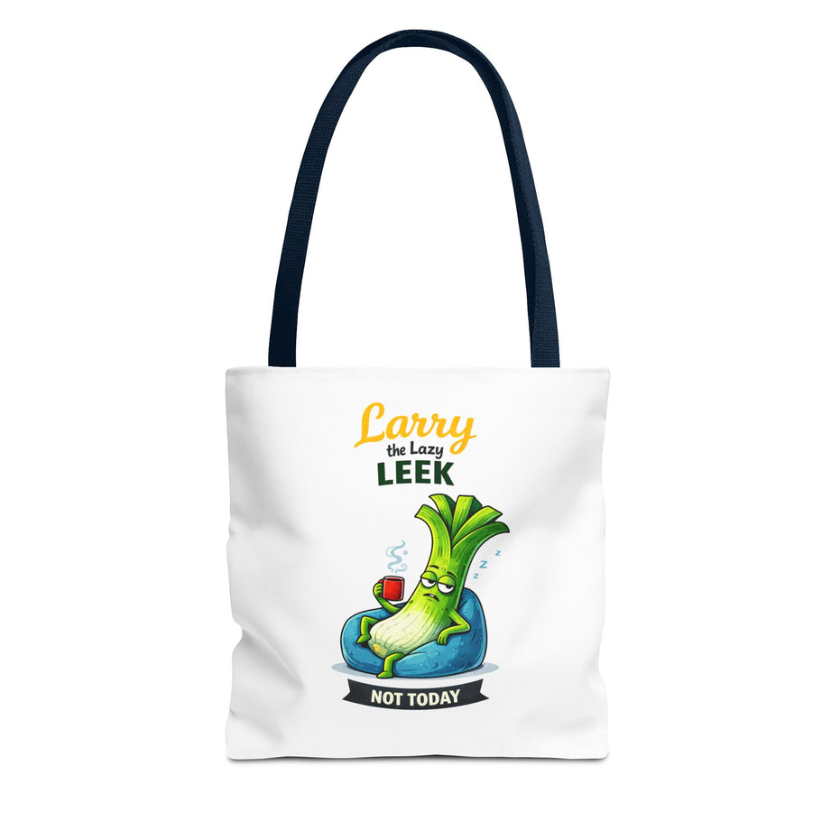 Larry the Lazy Leek | Funny Vegetable Tote Bag