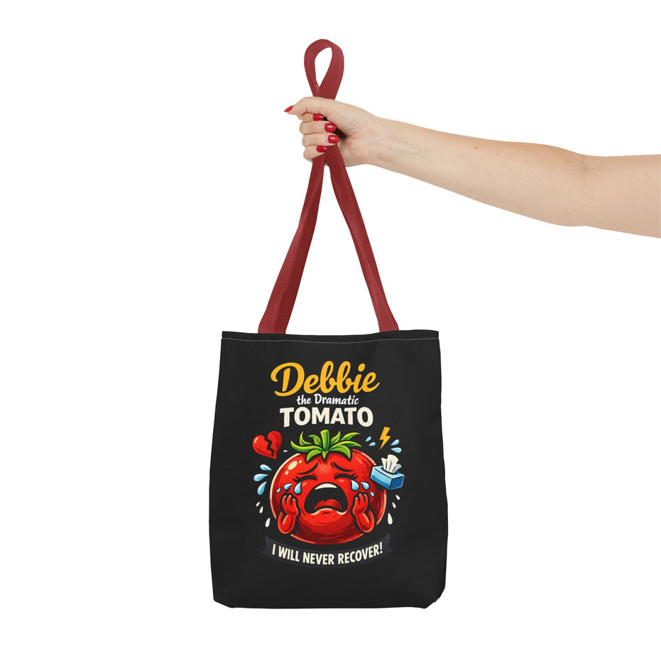 Debbie the Dramatic Tomato Tote Bag — Funny Grocery/Market Shopper Gift