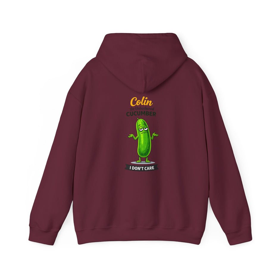 Colin the Unbothered Cucumber | Funny Vegetable Hoodie