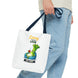 Larry the Lazy Leek | Funny Vegetable Tote Bag