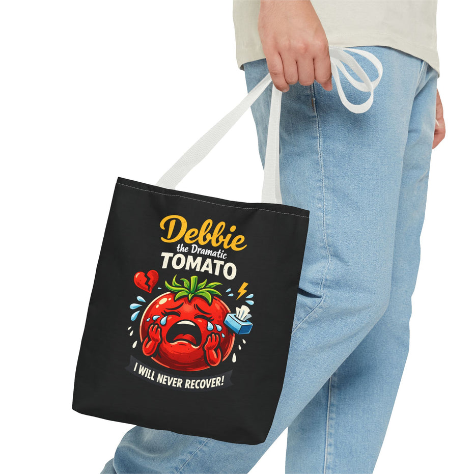 Debbie the Dramatic Tomato Tote Bag — Funny Grocery/Market Shopper Gift