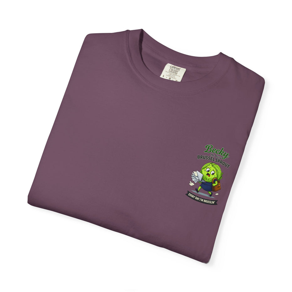 Becky the Busy Brussel Sprout | Funny Vegetable T Shirt
