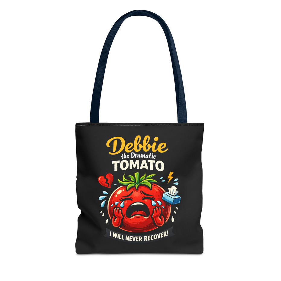 Debbie the Dramatic Tomato Tote Bag — Funny Grocery/Market Shopper Gift
