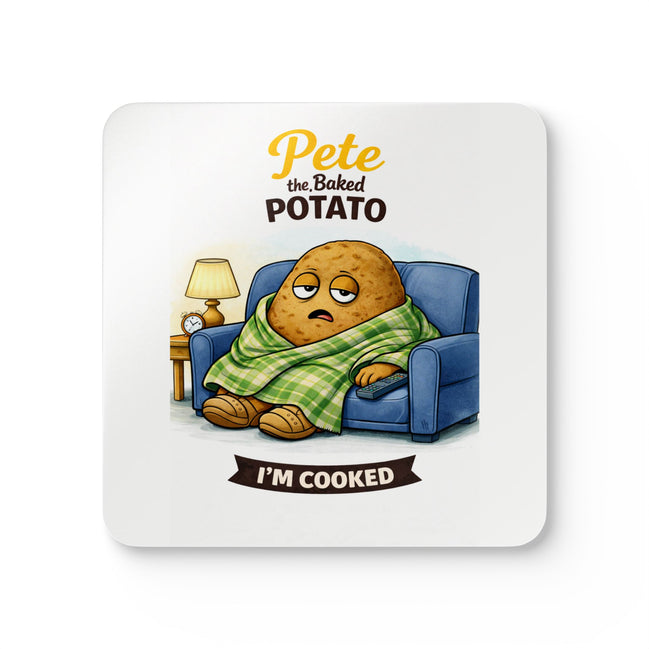 Pete the Baked Potato | Funny Vegetable Coaster Set
