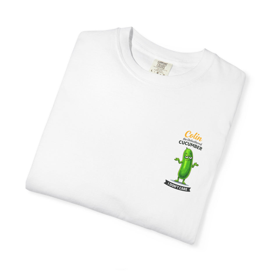 Colin the Unbothered Cucumber | Funny Vegetable T Shirt